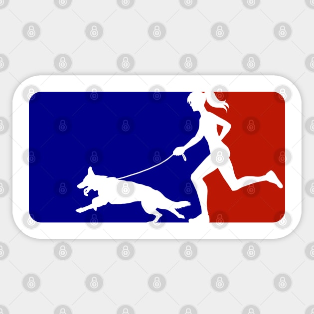 Major League Dog Walker Sticker by CCDesign